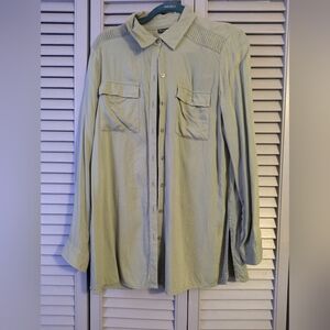 Olive Green Button Up